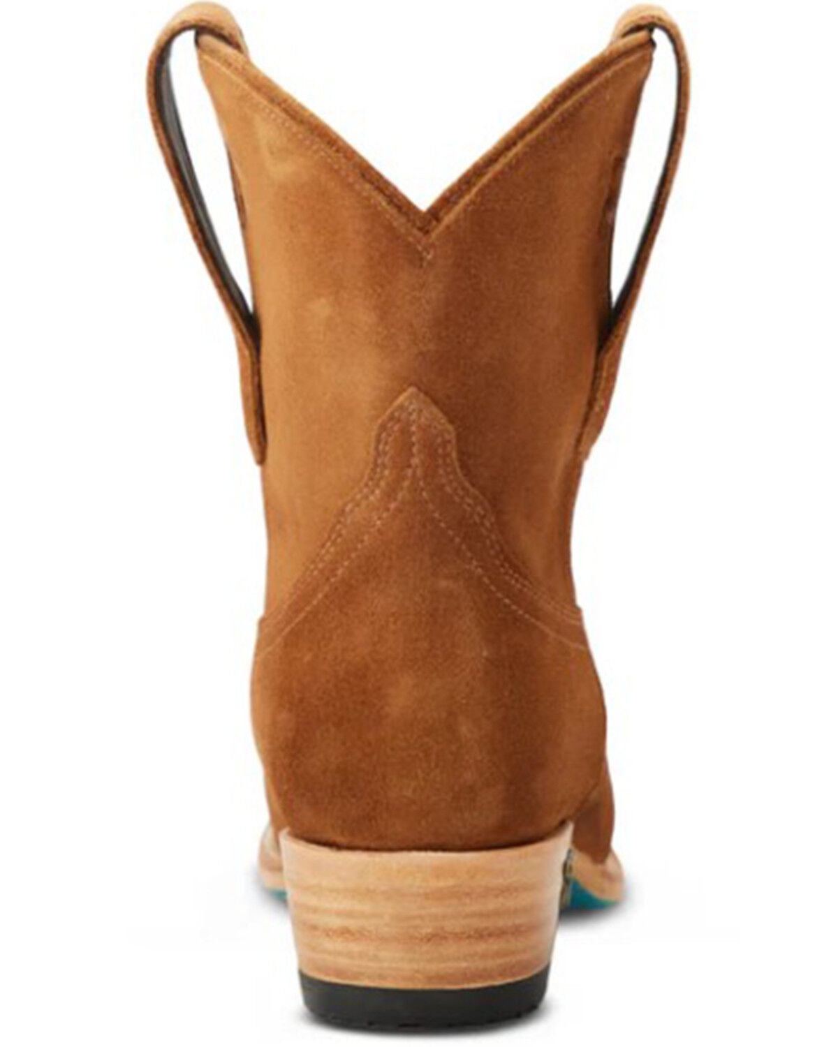 Image #5 - Lane Women's Emma Jane Suede Western Booties - Snip Toe, Black, hi-res