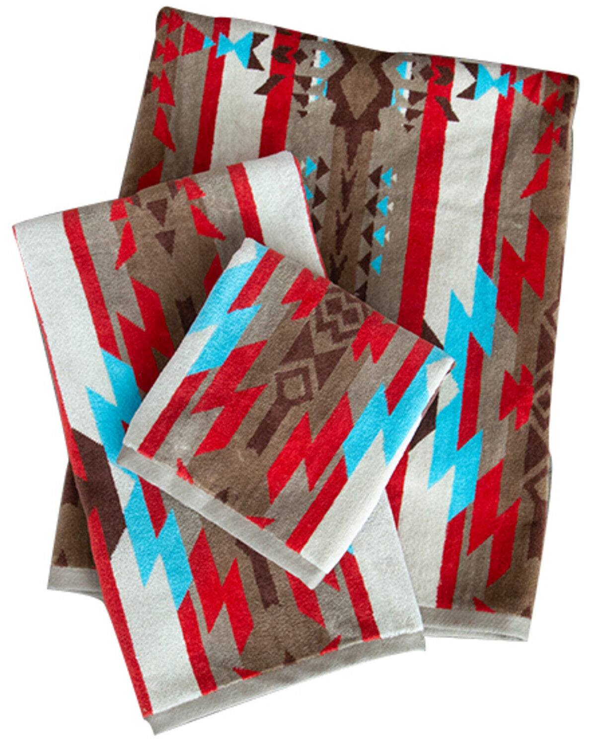 Image #2 - Carstens Home Southwestern Print Bath Towel, Blue, hi-res