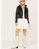 Image #4 - Mauritius Leather Women's Crissy Star and Fringe Detail Leather Jacket, Black, hi-res