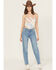 Image #1 - Wrangler Women's Sunset Medium Wash Mid Rise Heritage Straight Stretch Denim Jeans, Medium Wash, hi-res