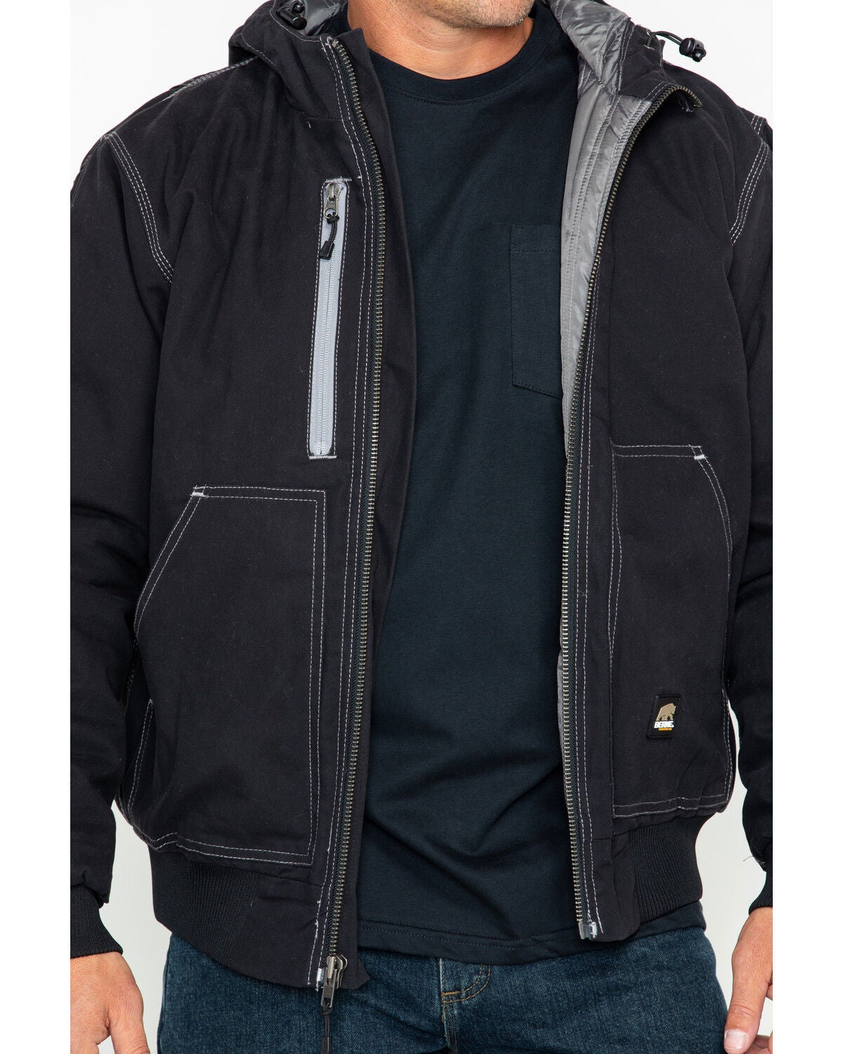 berne ladies modern hooded jacket