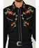 Image #3 - Scully Men's Floral Embroidered Vintage Long Sleeve Snap Western Shirt, Black, hi-res