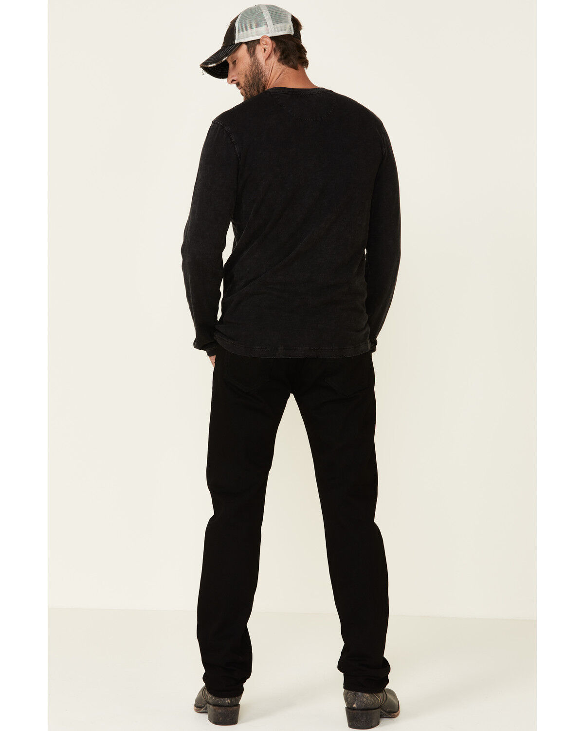 Image #2 - Levi's Men's 501 Black Original Fit Stretch Straight Jeans, Indigo, hi-res