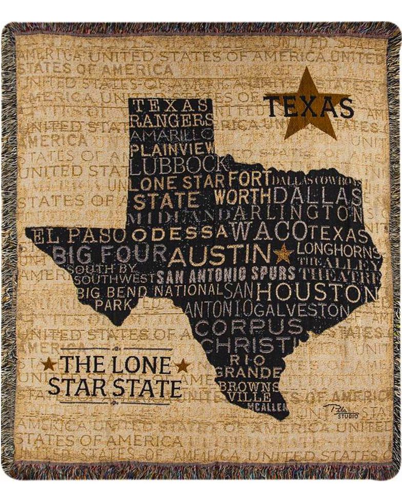 Manual Woodworkers USA Texas Tapestry Throw Blanket, Multi, hi-res