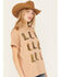 Girl Dangerous Women's Boots Graphic Tee, Mauve, hi-res