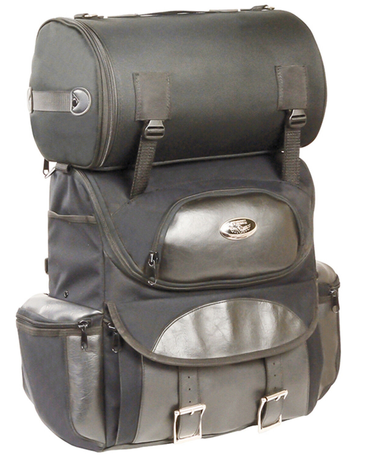 Image #1 - Milwaukee Leather Performance Two Piece Touring Sissy Bar Bag, Black, hi-res