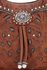 American West Lady Leather Hobo Bag, Brown, hi-res