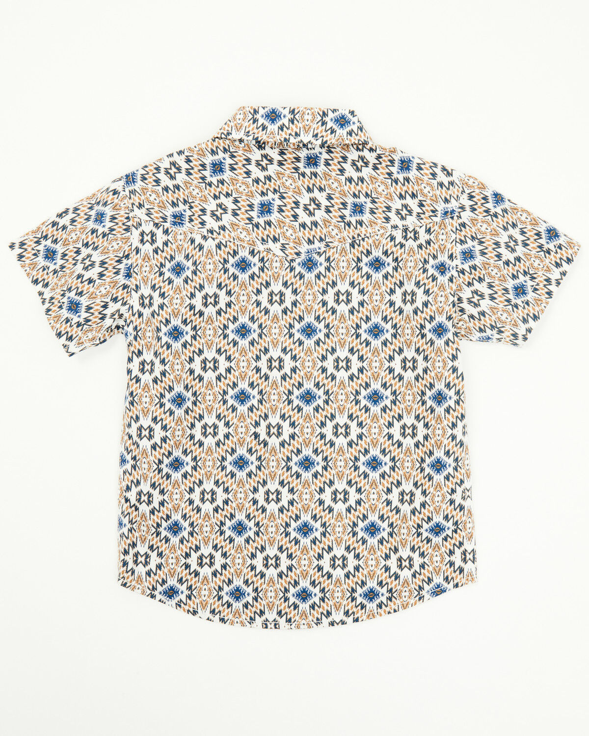 Image #3 - Cody James Toddler Boys' High Plains Southwestern Print Short Sleeve Western Shirt, Tan, hi-res