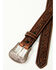 Image #2 - Shyanne Girls' Floral Tooled Belt, Dark Brown, hi-res