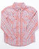 Image #1 - Shyanne Toddler Girls' Plaid Print Long Sleeve Snap Western Shirt, Lavender, hi-res