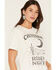 Image #2 - Blue Life Women's Cheyenne Rodeo Nights Short Sleeve Graphic T-Shirt, Bone, hi-res