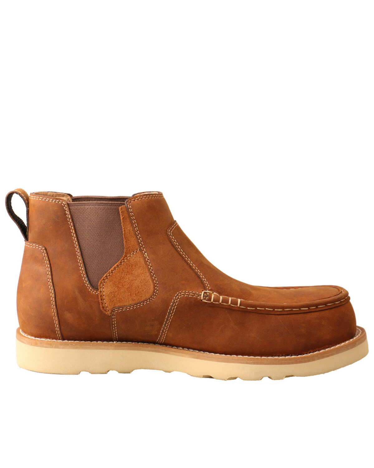 Image #2 - Twisted X Men's Chelsea Wedge Work Boots - Composite Toe, Brown, hi-res