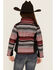 Image #4 - Cowgirl Hardware Girls' Desert Serape Striped Poly Shell Jacket , Pink, hi-res