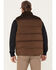 Image #4 - Brothers and Sons Men's Reversible Sherpa Down Vest, Brown, hi-res