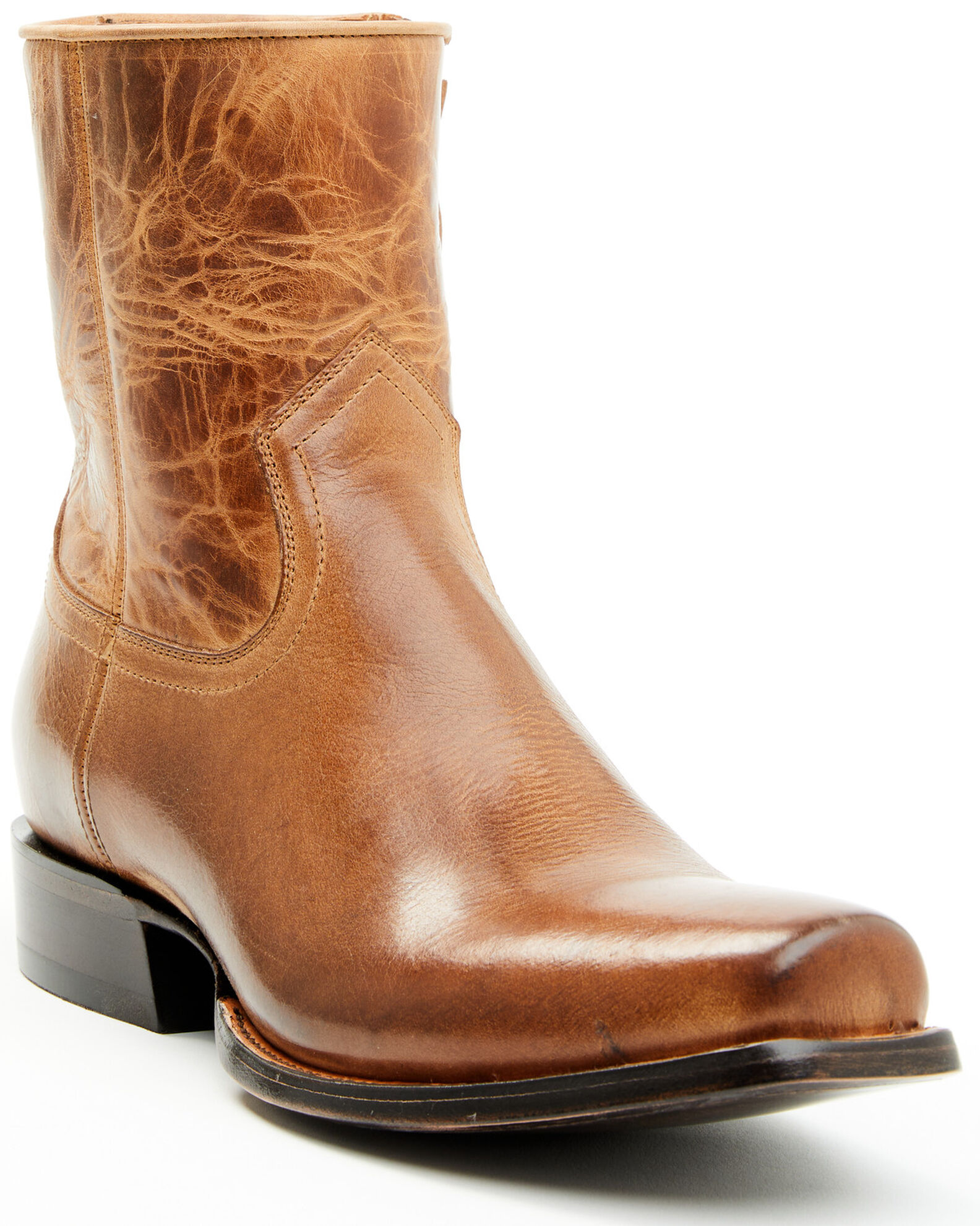 Moonshine Spirit Men s 8 Pancho Zipper Western Boots Medium Toe Sheplers
