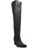 Image #1 - Dingo Women's Diva Over The Knee Tall Western Boots - Snip Toe, Black, hi-res