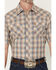 Image #3 - Wrangler Retro Men's Plaid Print Short Sleeve Snap Western Shirt, Brown, hi-res