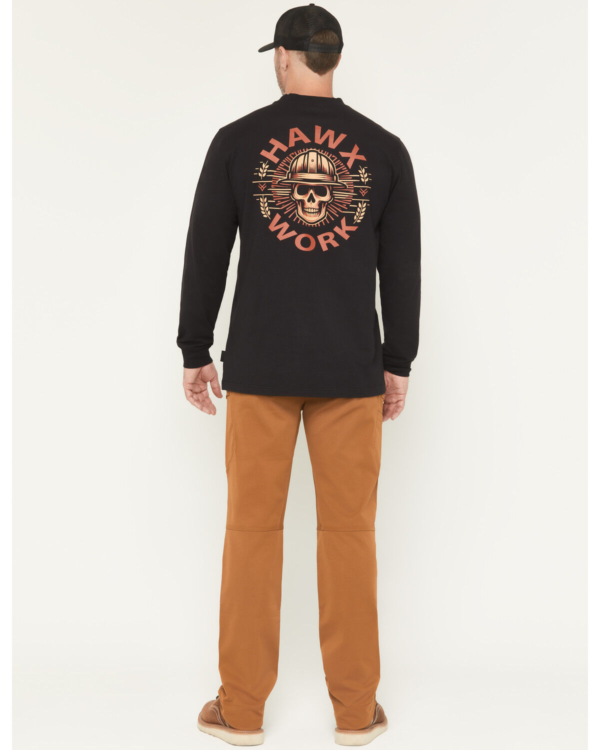 Image #3 - Hawx Men's Badger Double Weave Work Pants, Rust Copper, hi-res