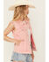 Image #2 - Blue B Women's Rhinestone Denim Vest, Pink, hi-res