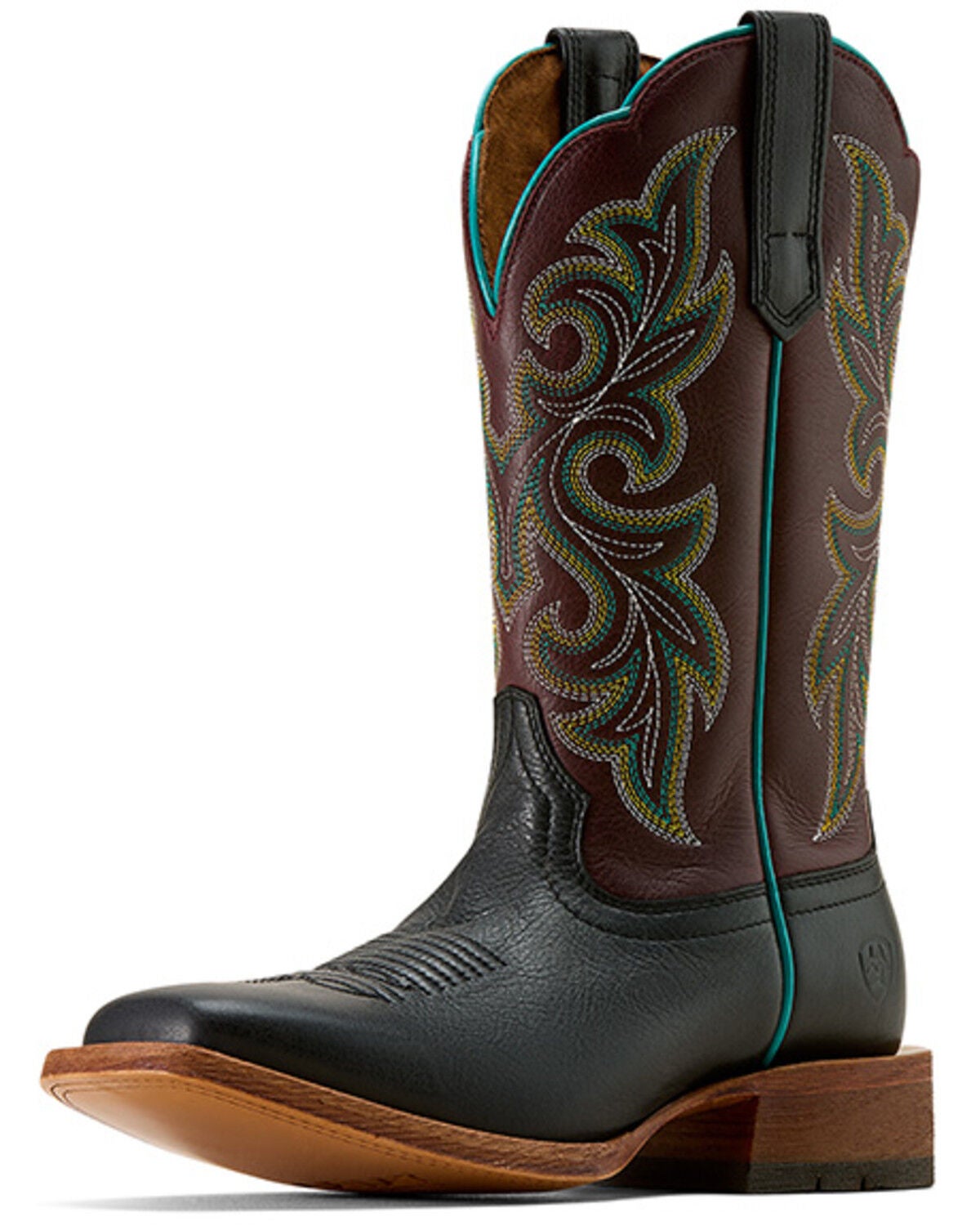 Image #2 - Ariat Women's Country Lane western Boots - Broad Square Toe, Black, hi-res