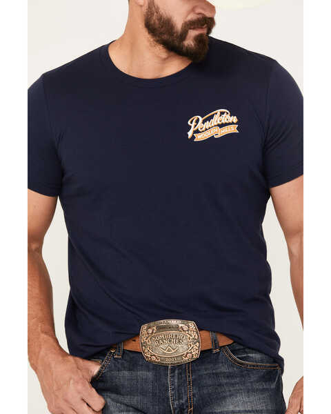 Image #3 - Pendleton Men's Ribbon Logo Short Sleeve Graphic T-Shirt, Navy, hi-res