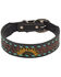 Image #1 - Myra Bag Scenic Hand-Tooled Leather Dog Collar, Brown, hi-res