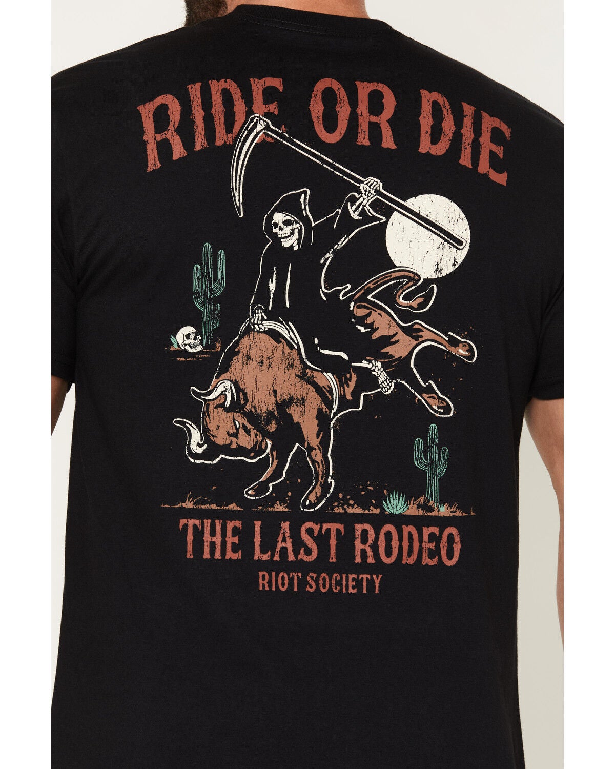 Image #4 - Riot Society Men's Ride Or Die Short Sleeve Graphic T-Shirt, Black, hi-res