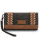Image #1 - Wrangler Southwestern Print Wristlet Wallet, Black, hi-res