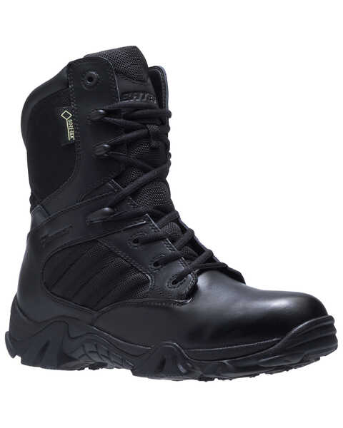 Image #1 - Bates Men's GX-8 Waterproof Work Boots - Soft Toe, Black, hi-res