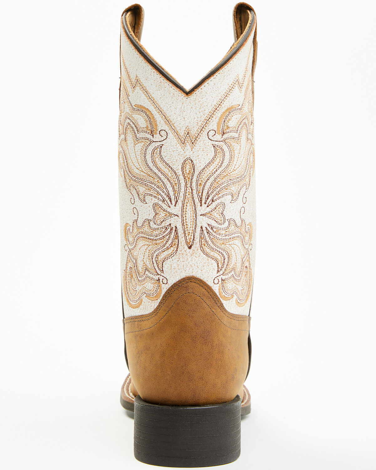 Image #5 - Shyanne Women's Flynn Western Boots - Broad Square Toe, Cream, hi-res