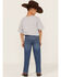 Levi's Boys' 514 West Lake Medium Wash Mid Rise Straight Leg Jeans, Blue, hi-res