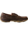 Image #2 - Twisted X Women's Tooled Boat Shoe Driving Mocs, Brown, hi-res