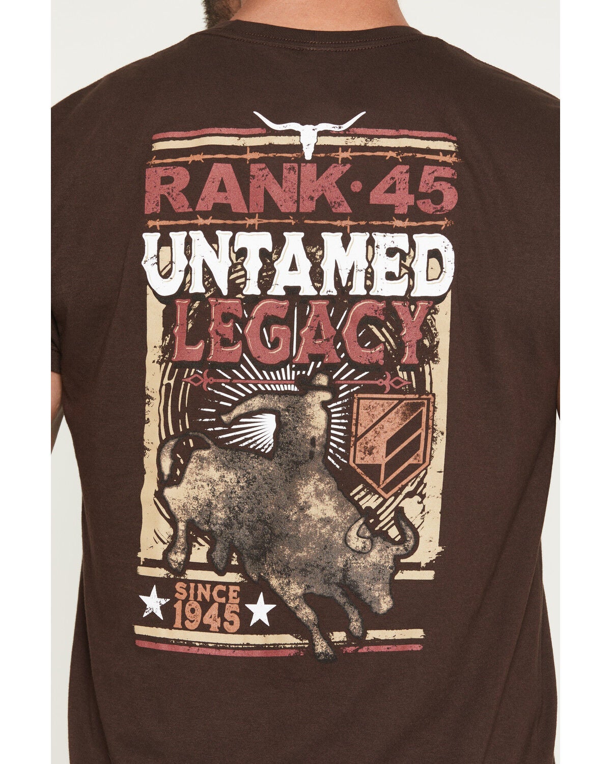 Image #4 - RANK 45&reg; Men's Untamed Legacy Short Sleeve Graphic T-Shirt, Dark Brown, hi-res