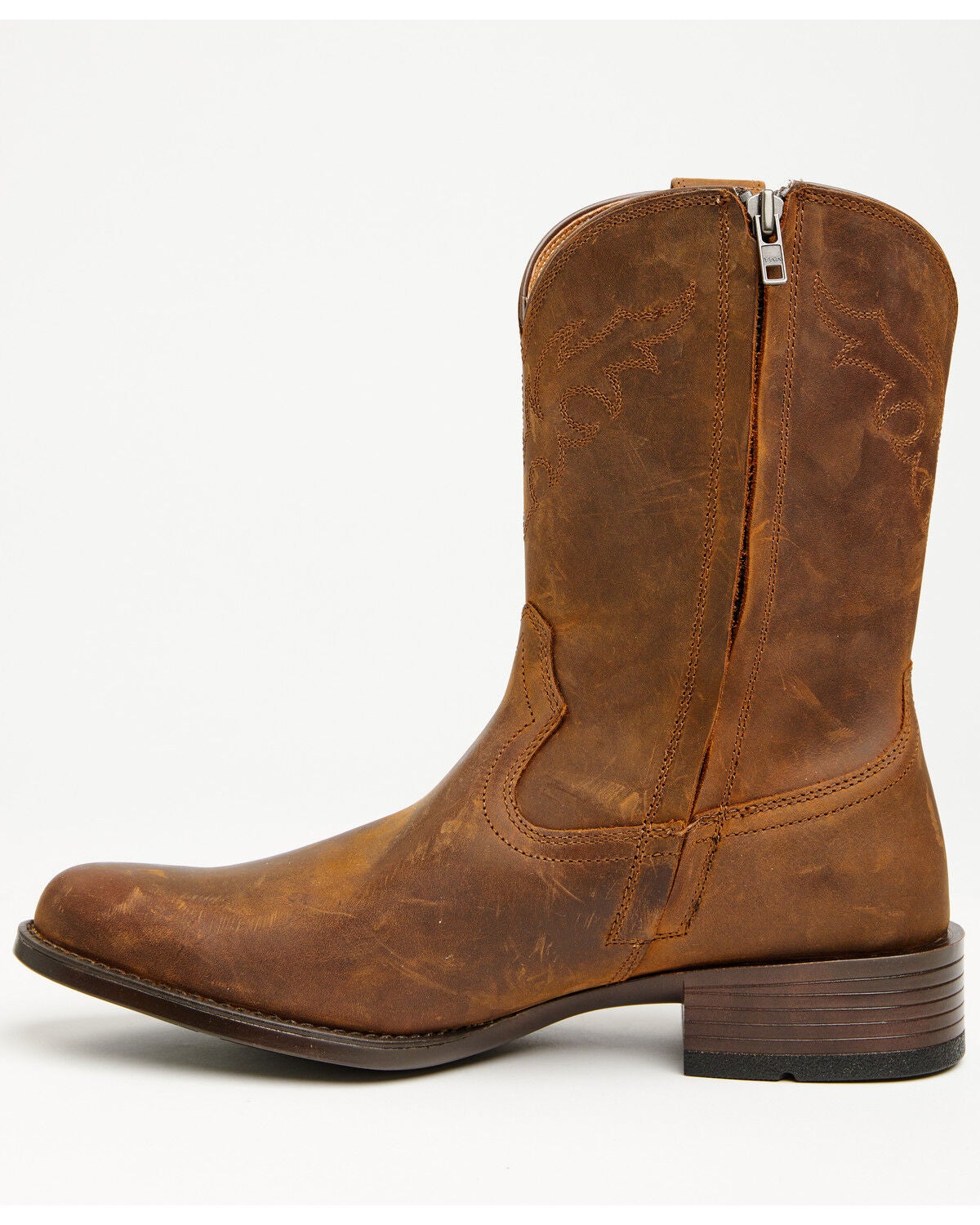 Image #3 - Ariat Men's Sonoro Western Roper Boots - Round Toe, Brown, hi-res