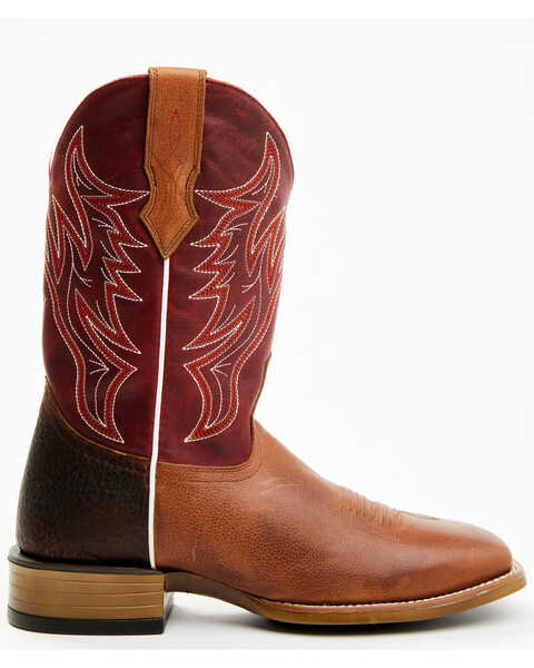 Image #2 - Cody James Men's Hoverfly Western Performance Boots - Broad Square Toe, Red/brown, hi-res