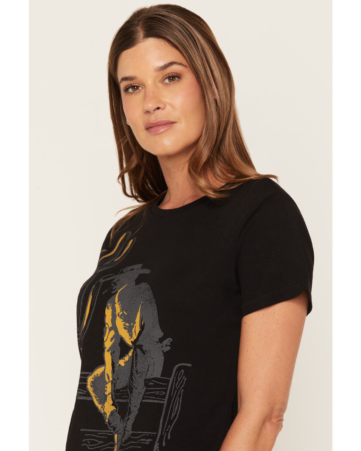 Image #2 - Ariat Women's Wild West Short Sleeve Graphic Tee, Black, hi-res