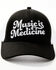 Image #1 - Idyllwind Women's Music Is Medicine Embroidered Mesh Back Ball Cap, Black, hi-res