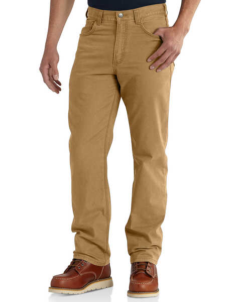 Image #2 - Carhartt Men's Rugged Flex Rigby Five-Pocket Jeans, Pecan, hi-res