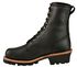 Chippewa Men's 8" Logger Boots - Steel Toe, Black, hi-res