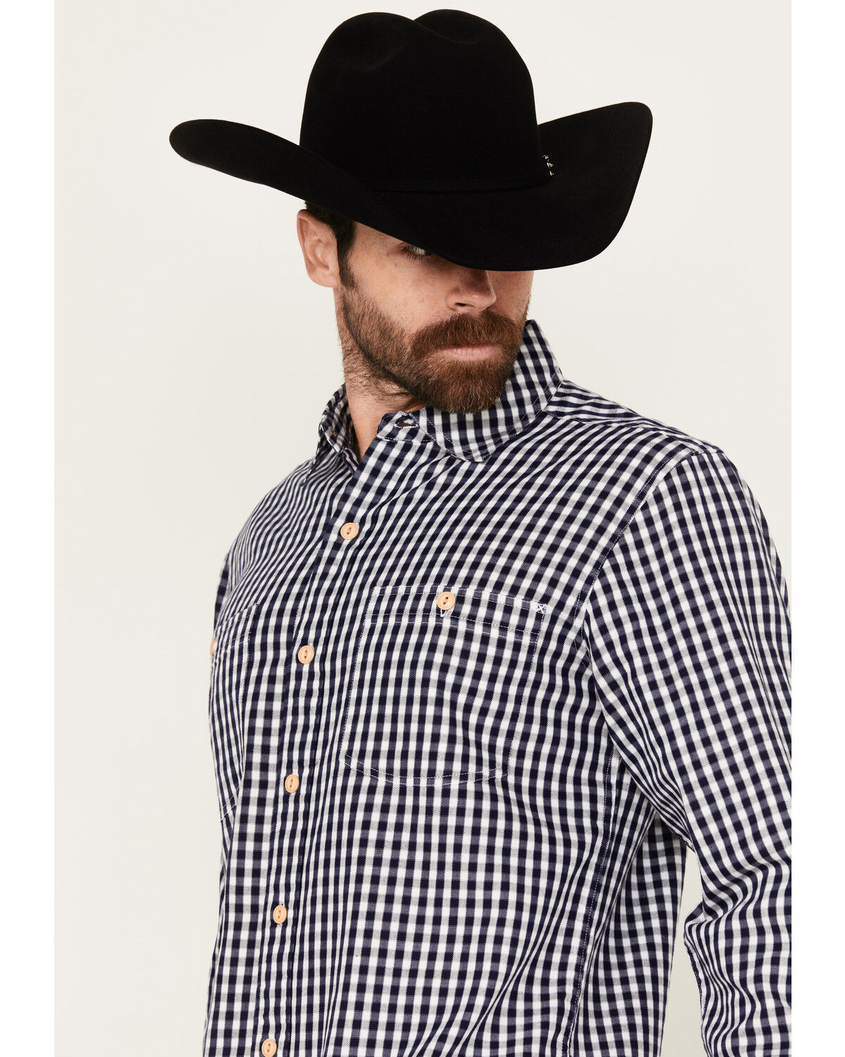 Image #2 - Resistol Men's Northway Checkered Print Long Sleeve Button-Down Western Shirt, , hi-res