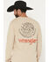 Image #3 - Wrangler Men's Boot Barn Exclusive Vivan Los Vaqueros Long Sleeve Graphic T-Shirt, Taupe, hi-res