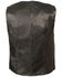 Image #2 - Milwaukee Leather Women's Zipper Front Braided Vest - 3XL, Black, hi-res