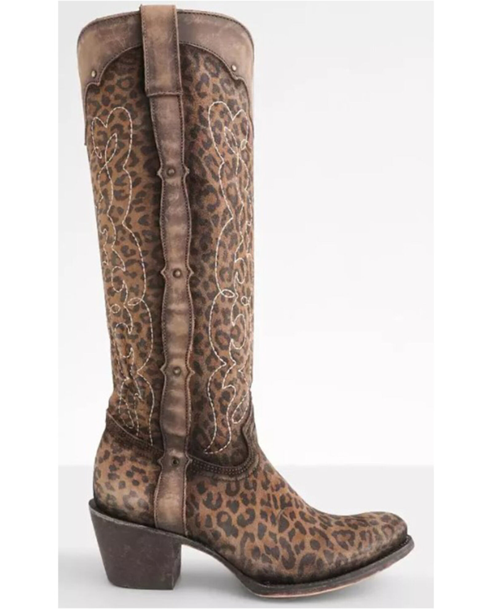 Women's leopard western boots on sale