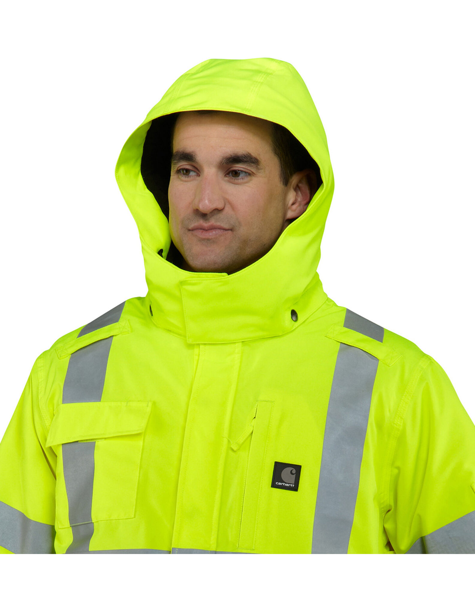 Image #2 - Carhartt Men's High Visibility Water Repellent Sherwood Work Jacket, , hi-res
