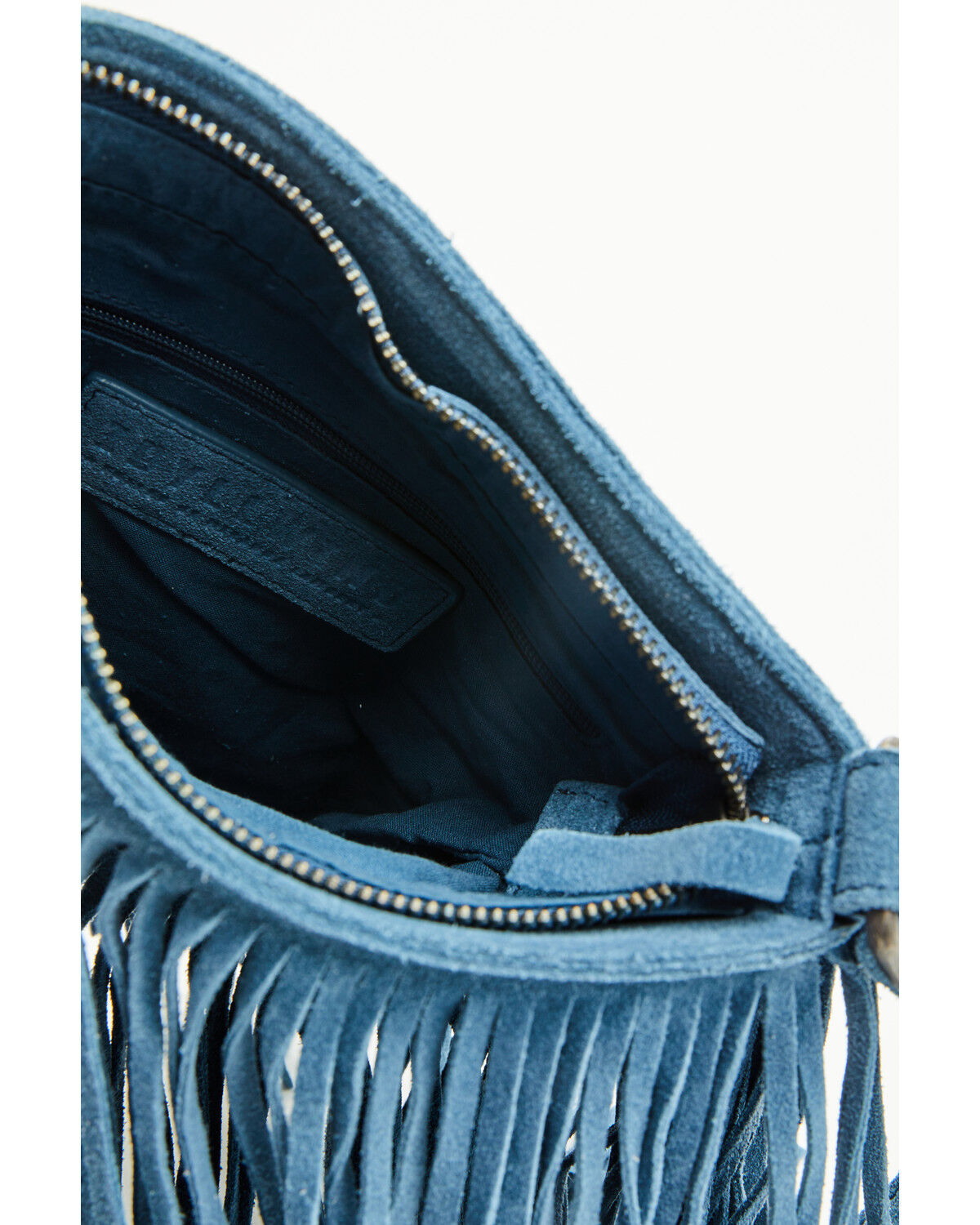Image #4 - Idyllwind Women's Camarillo Fringe Suede Crossbody Bag, Blue, hi-res