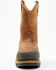 Image #4 - Hawx Men's 10" Internal Met Guard Pull-On Work Boots - Composite Toe, Dark Brown, hi-res