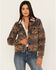 Image #1 - Rock & Roll Denim Women's Southwestern Print Sherpa Jacket, Multi, hi-res