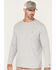 Image #2 - Carhartt Men's Force Relaxed Midweight Long Sleeve Pocket T-Shirt, Grey, hi-res