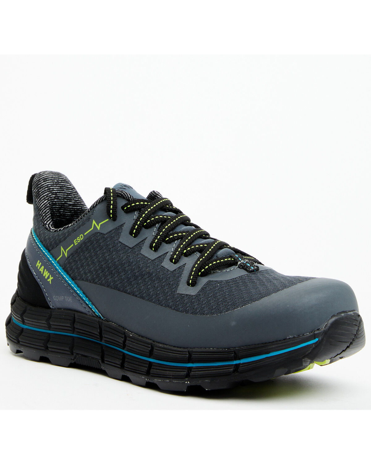Image #1 - Hawx Men's Athletic Work Shoes - Composite Toe, Grey, hi-res