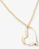 Image #1 - Ink + Alloy Women's Hope Ribbon Open Heart Necklace, Multi, hi-res